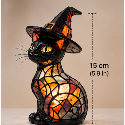 Mystic Witch Cat Lamp