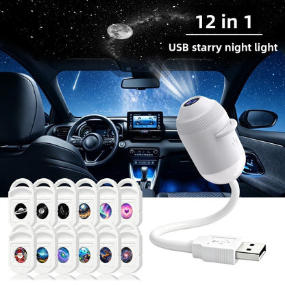 USB Star Projection Night Light